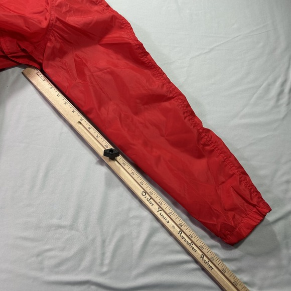 VINTAGE Eddie Bauer Jacket Mens Medum Red Anorak Windbreaker Vented Lightweight - Picture 8 of 10